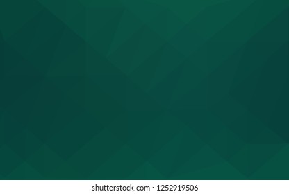 Light Green vector triangle mosaic cover. A sample with polygonal shapes. Triangular pattern for your business design.