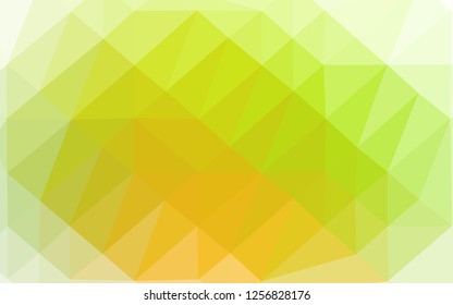 Light Green vector triangle mosaic template. A completely new color illustration in a vague style. Brand new design for your business.