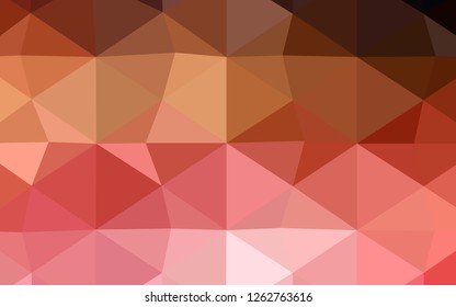 Light Green vector triangle mosaic texture. Shining colored illustration in a new style. Brand-new design for your business.