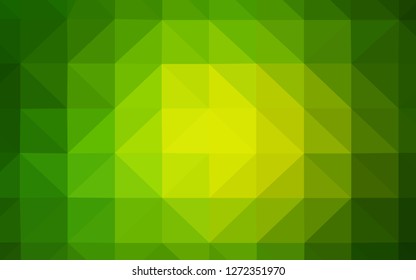 Light Green vector triangle mosaic cover. A completely new color illustration in a polygonal style. A new texture for your web site.