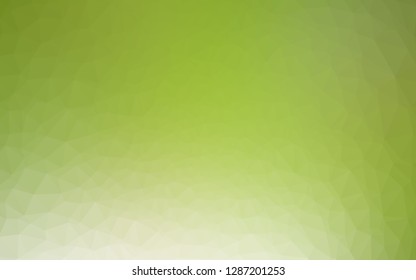 Light Green vector triangle mosaic cover. Shining colored illustration in a Brand new style. Completely new design for your business.