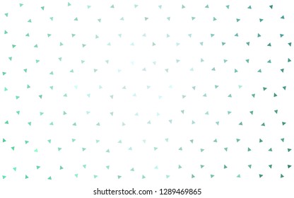 Light Green vector  triangle mosaic background. Geometric illustration in Origami style with gradient.  New template for your brand book.