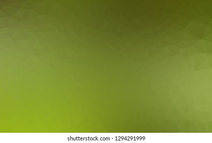 Light Green vector triangle mosaic texture. A completely new color illustration in a vague style. The best triangular design for your business.