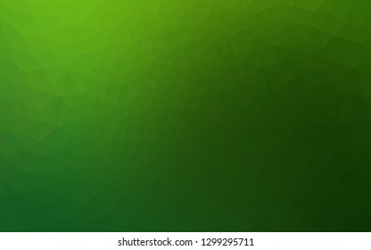 Light Green vector triangle mosaic cover. A completely new color illustration in a vague style. New texture for your design.