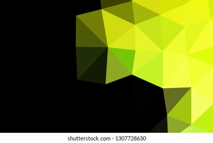 Light Green vector triangle mosaic cover. Colorful illustration in abstract style with gradient. Triangular pattern for your business design.
