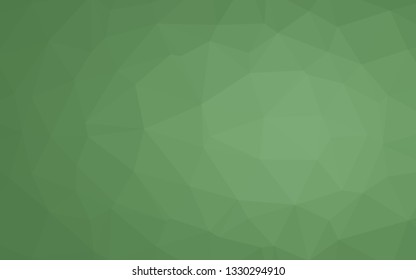 Light Green vector triangle mosaic template. Shining colored illustration in a Brand new style. The best triangular design for your business.