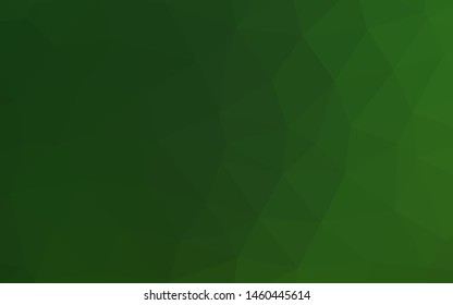 Light Green vector triangle mosaic texture. A sample with polygonal shapes. Completely new template for your business design.