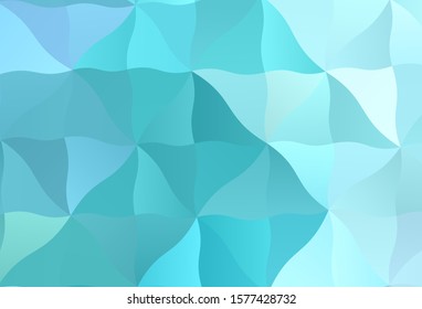 Light Green vector triangle mosaic background. Shining polygonal illustration, which consist of triangles. Template for cell phone's backgrounds.