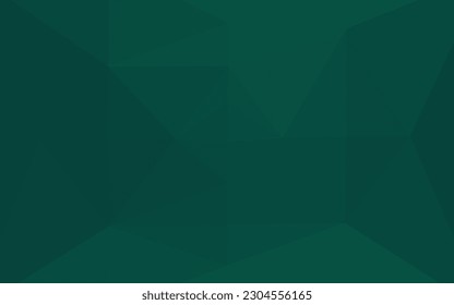 Cubierta de mosaico del triángulo del vector verde claro. Ilustración colorida de estilo Origami con degradado.  Diseño completamente nuevo para su negocio.