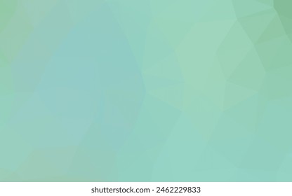 Light Green vector triangle mosaic template. An elegant bright illustration with gradient. Polygonal design for your web site.