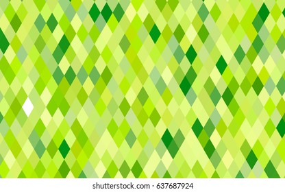 Light Green vector triangle mosaic pattern. A vague abstract illustration with gradient. The completely new template can be used for your brand book.