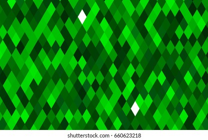 Light Green vector triangle mosaic template. Modern geometrical abstract illustration with gradient. The best triangular design for your business.