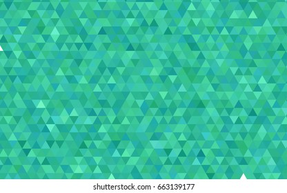 Light Green vector triangle mosaic template. A sample with polygonal shapes. A completely new template for your business design.