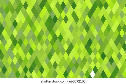 Light Green vector triangle mosaic template. Brand-new colored illustration in blurry style with gradient. The best triangular design for your business.