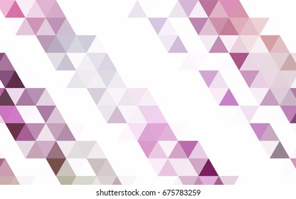 Light Green vector triangle mosaic template. A completely new color illustration in a vague style. The textured pattern can be used for background.