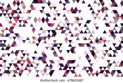 Light Green vector triangle mosaic template. Colorful illustration in abstract style with gradient. Brand-new style for your business design.