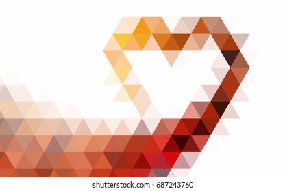 Light Green vector triangle mosaic pattern. Shining colored illustration in a brand-new style. A completely new design for your business.