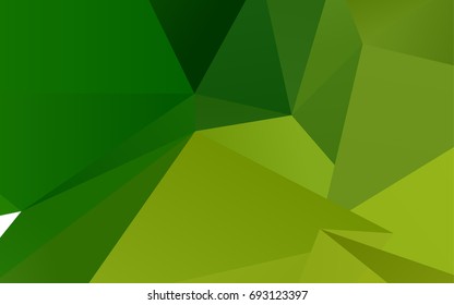 Light Green vector triangle mosaic pattern. A sample with polygonal shapes. Brand-new style for your business design.