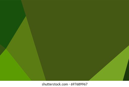 Light Green vector triangle mosaic template. Colorful abstract illustration with gradient. The completely new template can be used for your brand book.