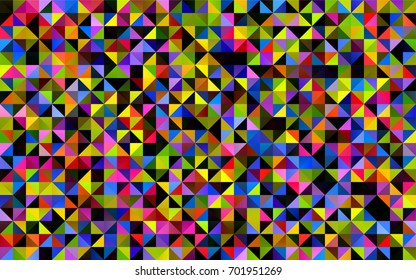 Light Green vector triangle mosaic pattern. Brand-new colored illustration in blurry style with gradient. A new texture for your design.