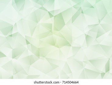 Light Green vector triangle mosaic pattern. A completely new color illustration in a vague style. The best triangular design for your business.