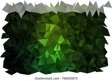 Light Green vector triangle mosaic background. A sample with polygonal shapes. The textured pattern can be used for background.