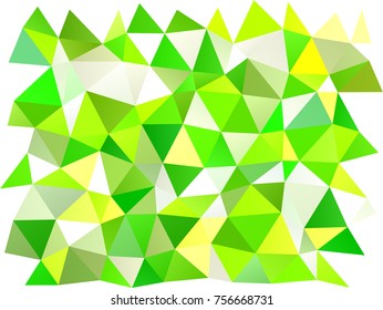 Light Green vector triangle mosaic pattern. A completely new color illustration in a vague style. The polygonal design can be used for your web site.