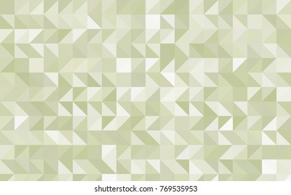 Light Green vector triangle mosaic background. Brand-new colored illustration in blurry style with gradient. The elegant pattern can be used as part of a brand book.