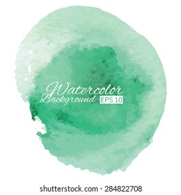 Light green Watercolor background vector illustration