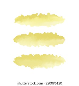 Light green watercolor element for design. Vector Illustration.