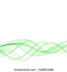 light green wave. Layout for advertising