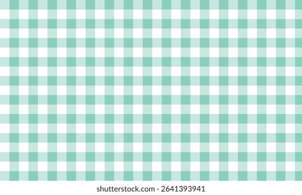 Light green and white gingham pattern background with a soft, classic checkered design. Ideal for textiles, crafts, digital papers, invitations, and spring-themed or rustic-style projects.