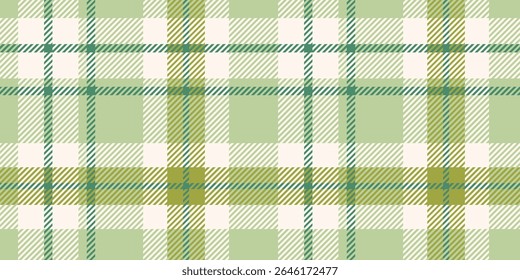 Light Green and White Plaid Pattern, Seamless Tartan Checkered Design, Perfect for Textiles, Wallpapers, Fashion, and Home Decor
