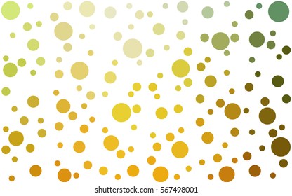 Light Green Yellow abstract pattern with circles. Geometry pattern for fabric. Textile background. Stock vector.