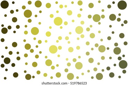 Light Green Yellow abstract seamless pattern with circles. Geometry pattern for fabric. Textile background. Stock vector.