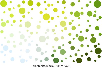 Light Green Yellow abstract seamless pattern with circles. Geometry pattern for fabric. Textile background. Stock vector.