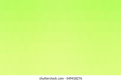 Light Green Yellow abstract textured polygonal background. Vector blurry triangle design. Pattern can be used for background.