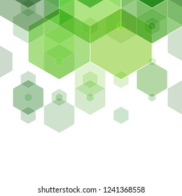 Light Green, Yellow blurry triangle background design. Geometric background in Origami style with gradient.