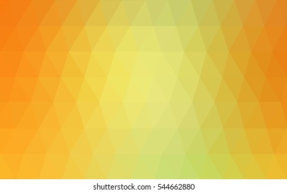 Light Green Yellow Low poly crystal background. Polygon design pattern. Low poly vector illustration, low polygon background.