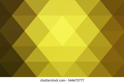 Light Green Yellow Low poly crystal background. Polygon design pattern. Low poly vector illustration, low polygon background.