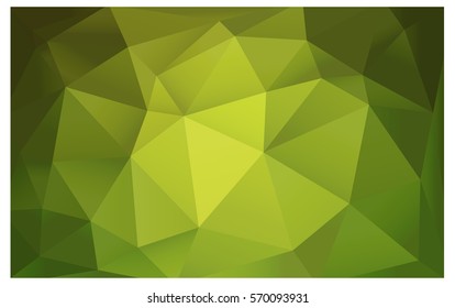 Light Green Yellow modern geometrical abstract background. Texture, seamless background. Geometric background in Origami style with gradient. 