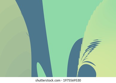 Light Green, Yellow Modern minimalist abstract background.  Modern art of isolated vector graphics. Abstract design for wall art, brochures, book covers, posters.