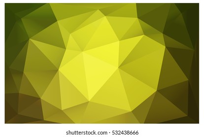 Light Green Yellow Pattern. Seamless triangular template. Geometric sample. Repeating routine with triangle shapes. Seamless texture for your design. Pattern can be used for background.