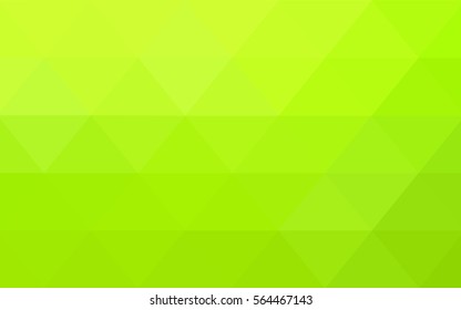 Light Green Yellow Pattern. Seamless triangular template. Geometric sample. Repeating routine with triangle shapes. Seamless texture for your design. Pattern can be used for background.