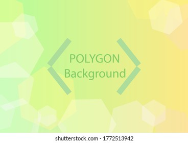 Light Green Yellow Polygon background template wallpaper