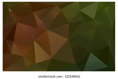 Light Green Yellow polygonal illustration, which consist of triangles. Triangular pattern for your business design. Geometric background in Origami style with gradient. 