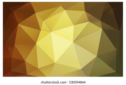 Light Green Yellow polygonal illustration, which consist of triangles. Triangular pattern for your business design. Geometric background in Origami style with gradient. 
