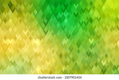 Light Green, Yellow vector abstract textured polygonal background. Blurry rectangular design. The pattern with repeating rectangles can be used for background.