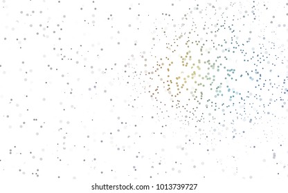 Light Green, Yellow vector abstract pattern with circles. Geometry template for your business design. Background with colored spheres.