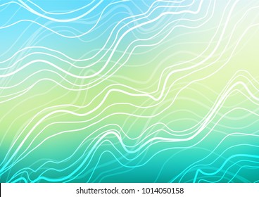 Light Green, Yellow vector abstract doodle background. An elegant bright illustration with lines in Natural style. The doodle design can be used for your web site.
